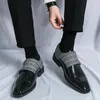 Chaussures habillées pour hommes, chaussures formelles à enfiler, basses, classiques, adaptées à de nombreuses occasions