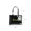 Princess Crown Print PVC Reusable Shopping Purse for Women Eco Friendly Summer Tote Beach Handbags Large Casual Ladies Work Bag 240315