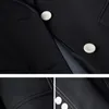 Luxury White Suit Jacket Women Black Blazer Slim Long Sleeve Chic Korean Coats Spring Autumn Designer Clothing 240318