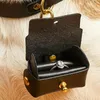 Jewelry Pouches Bracelet Travel Case Ring Storage Box Durable Faux Leather Organizer Soft Lining Scratch-proof For Wedding