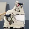 Casual skor 2024 pojkar vinter varma designer flickor stövlar lyx plattform cowboy säkerhet läder barn ankel sneakers