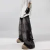 Amerikansk stil överdimensionerad fickan retro baggy jeans män y2k hip hop punk wide ben raka overalls svart denim pants streetwear 240318