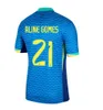 Gracz fanów 2024 Jesus Casemiro Brazils piłkarski koszulki Richarlison Camiseta Raphinha Paqueta Vini Jr Rodrygo Brasil Maillots Football Shirt Men Kids Mundlid