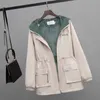 2023 Ny Autumn Winter ADD Veet Jacket Women's Parker Korean Loose Hooded Thick Warm Windbreaker Female Kort Casual Outerwea A867#