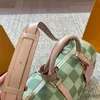 24ss Femmes Hommes Damier Contraste Sacs Diagonal Sac À Bandoulière Pour Dames De Luxe Designer Sac À Main Titulaire De La Carte En Plein Air Voyage Portefeuille Messenger 35 cm