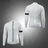 Chaquetas de ciclismo WOSAWE Ciclismo Jersey Conjunto para hombre Ciclismo transpirable reflectante Tops de manga larga de secado rápido Camiseta de bicicleta MTB Bike 5D Pantalones acolchados 24329