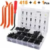 2024 Car Fastener Clip Mixed Kit Plastic Push Fixed Pin Threaded Rivet Clips for Car Door Trim Body Bumper Panel Auto Repair Parts