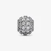 Wholesale Sparkling Pave Round Charm Pandoras 925 Sterling Silver Luxury Charm Set Bracelet Making Beaded charms Designer Necklace Pendant Original Box