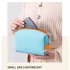 Borse portaoggetti Colore caramella Donna Cosmetica Borsa per trucco ad alta capacità Borsa da viaggio impermeabile Trucco Lavaggio in pelle PU