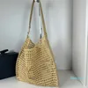 Słomka hobo torba letnie designer torby plażowe splotowe torby na ramię pod pachami hobos torba luksusowa torba torebka plażowa lafite trawa