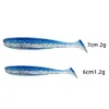 Iscas iscas 10 pçs/saco pesca t cauda isca de sile macio 6.3cm 1.6g carpa baixo pique gabarito mar swimbait wobbler enfrentar pesca entrega gota spor otjit