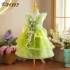 Costume pour enfants Pettiskirt Performance Wear Filles Vert Mori Style Princ Dr Robe L1aE #