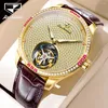 Armbandsur JSDUN 832 All Diamond Tourbillon Mechanical Watch for Men Luxury Waterproof Hand Clock Top Brand Original Man Write Watches