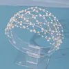 pearl Headband Soft Chain Net Hairbands for Bride Wedding Party Hair Accories Fi Beaded Headdr Women Noiva Jewelry h2jJ#