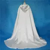 LG Wedding Cape Bridal Cloak Satijnen cape sjaaljeklaag Kostuum Cosplay Party Wrap Custom Made Color N5XT#