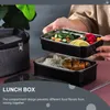 Servies Lunchbox Thermische container Draagbare isolatie Roestvrij staal Handige houder