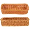 Ensembles de vaisselle 2 PCS Boîte de rangement en pot d'assaisonnement Panier de panier tissé pour les étagères Cutlery Porterie