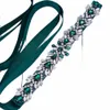 Topqueen Stili multipli Cintura verde con diamds Accessori da sposa da sposa Rhineste Women's Dres Evening Girdles S30 k1Ic #