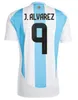 2024 Argentine Soccer Jerseys Messi Otamendi DE PAUL Argentine Équipe nationale Copa Dybala Martinez Kun Aguero Maradona Chemises de football 24 25 Hommes DI Maria Kits enfants