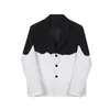 Luzhen moda cor contraste emenda design blazer outerwear masculino high street original nicho elegante jaqueta terno lz1607 240321