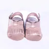 Sandalen Babysandalen van echt leer Zachte zool Babymocassins met strik Babymeisjesschoenen Babyschoenen 240329