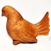 Dekorative Figuren Y8464 – 20 Jahre 5,1 cm handgeschnitzte Netsuke-Figur aus Buchsbaum: wunderschöner Vogel