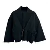 Vestes pour femmes Owen Seak Femmes Sweats à capuche Sweatshirts Gothic Pull Vêtements Automne High Street Hip Hop Black Coat Jacket