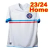 23 24 Lyon Futebol Jerseys Maillot de Foot CAQUERET OL 23 24 Camisa de futebol em casa AOUAR BARCOLA CASTELLO JR CHERKI BOATENG GUSTO homem kit infantil conjunto de equipamentos