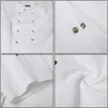 summer Breathable Double Breasted Coat Restaurants Waiter Work Clothes Kitchens Chef Uniforms Cooking Jackets Y46K#