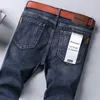 Busin Heren Jeans Casual Straight Stretch Fi Klassiek Blauw Werk Denim Broek Mannelijke WTHINLEE Merk Kleding Maat 28-40 V3xb #