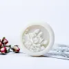 Craft Flower Soap Making Forms Round Lotus Emed Soap Silicone Mold Diy Handmade Flexible Silicone Soap Mold Cake Chocolate Mold