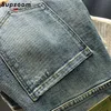 Supzoom Neue Ankunft Heißer Verkauf Top Fi Herbst Zipper Fly Geschmorte Casual Patchwork Cargo Denim Taschen Cott Jeans Männer 850H #