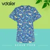 Groothandel Cott Carto print uniform beauty sal Pet shop uniform Fi Slim Fit scrub kleding vrouwen Medische scrub tops W7Xo #