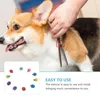 犬のアパレル10 PCシザーマフラーミュートサイレンサーアフロウィッグヘアヘアドレスノイズエリミネータープラスチックペットバンパーマントリマー用の頑丈