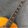 Gitarr 41 tum hög kvalitet 45 serie akustisk gitarr med gul fast gran topp, mahogny sidor och rygg, mahogny fingerplatta,