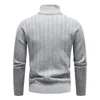 high Quality Men Winter Thicker Warm Stand-up Collar Cardigans Sweaters Men Pullover Sweaters Slim FIit Casual Turtlenecks 3XL K7ex#