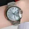 Designer kijkt naar hoge hoeveelheid klassiek Lake Blue Round Round Roman Hands 33/36mm Mechanisch voor vrouwen roestvrijstalen saffier Stepisite Fashion Watch