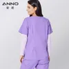 Anno Elasticiteit Scrubs Set Body Verpleegstersuniform voor Vrouwelijke Klinische Kleding Shirt Broek Schoonheid Sal Wokkleding Verplegingsjurk 10Pn #