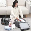 Isolierte Lunchtasche für Damen, großes Fassungsvermögen, Thermo-Picknickbox mit Schultergurt, wasserabweisender Reißverschluss, Kühltasche für die Zubereitung von Mahlzeiten, 240320