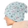 Berets Axolotl Blumen gesprenkeltes Muster Frühlingsausgabe Männer Frauen dünne Mützen Outdoor Ski Cap Doppelschicht Stoff Motorhaube Hut