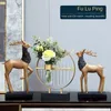 Wazony FQ Północna Europejska Modern Light Luksusowa dekoracja wazonu Test Rurka