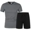 Survêtements pour hommes homme été respirant séchage rapide ensemble de survêtement Shorts Ensembles Sport T-shirt à manches courtes hommes vêtements