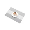 테이블 매트 방지 스케일 매트에 친환경 PVC Placemat 부엌 식사를위한 세트 두꺼운 꼰 열 저항 코스터 홈