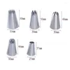 Baking Tools 1 Set Of 5 Large Stainless Steel Pastry Nozzles DIY Cake Decorating Kits