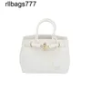 Bk designer bolsa de couro bolsa 2024 primavera e verão coreano moda creme branco lichia padrão platina celebridade senhora fivela bolsa