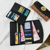 Plånböcker Purses Clearance New Change Bag Camellia Long Wallet Women's Folding Rivet Hand Money Clip Card