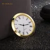 Zegary stołowe o średnicy 55 mm metalowa głowica zegarka Inkrustowana krystalicznie zegar rzemieślnicza trwałe pokrętło ze stopu importowany PC21 Ruch