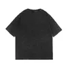Essentialsshirt kvinnors t-shirt designer kort ärm dimma stereoskopisk offset tvätt för att göra gammal vintage t-shirt