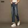 Jeans de mujer Semir 2024 Jeans para mujeres en centros comerciales Pantalones rectos con puños Nueva llegada Pantalones de lana de invierno Pantalones de mujer 24328