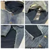 Designer B family high-end Paris patchwork family denim jacket hooded jacket unisex loose denim jacket UWHK